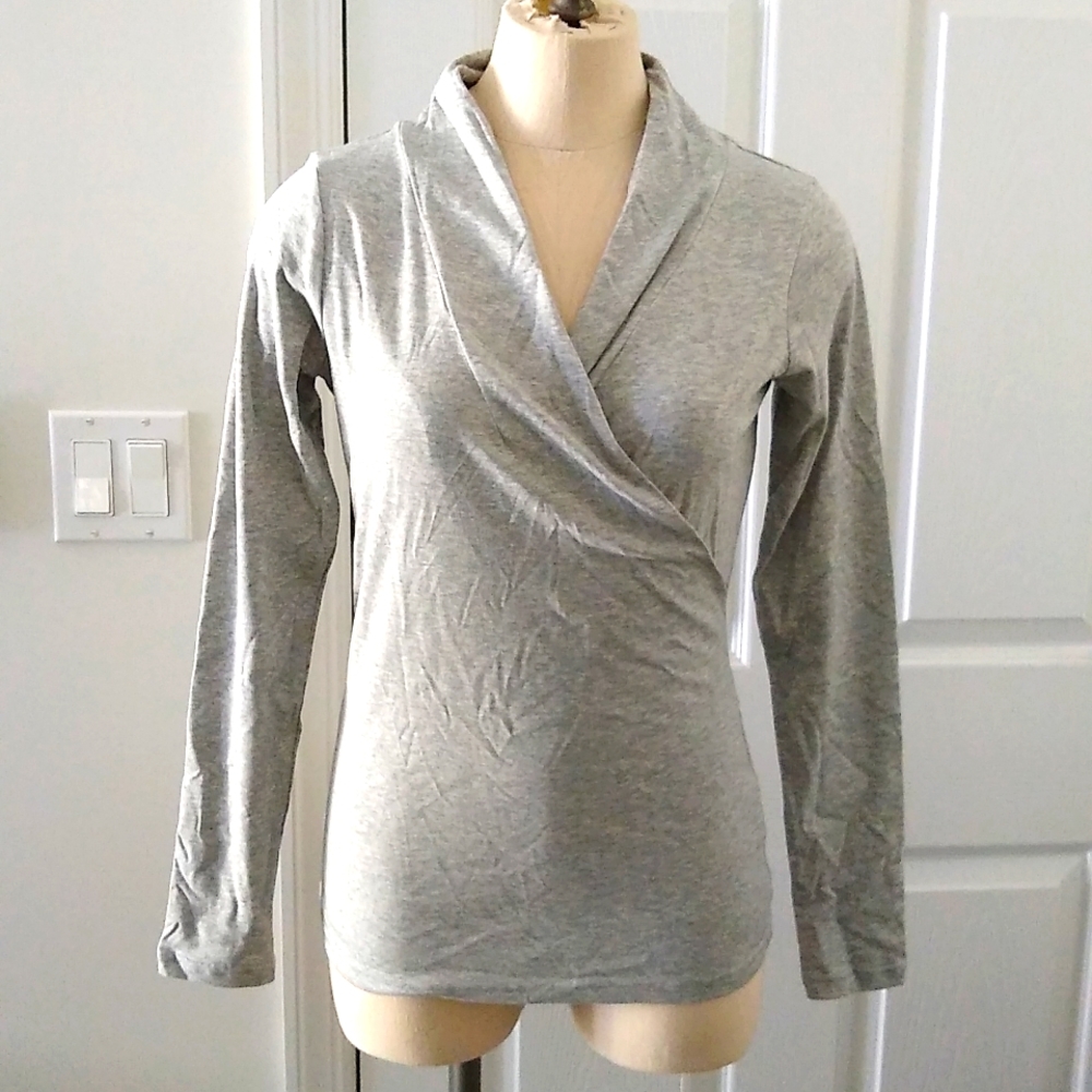 J. Peterman Wrap Front Top
